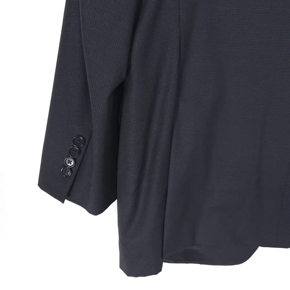 CANALI Men's Wool Blazer EU‎ 56R US 46R Navy Sport Coat Italy Made WOOLMARK